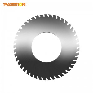 Tungsten carbide milling blades with  teeth for paper processing